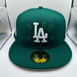 Born X Raised LA Dodgers Green 100th Anniversary 7 1/2